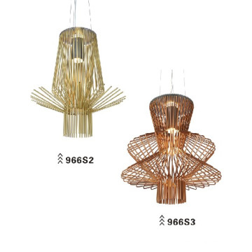 High Quality Champagne Colour Carbon Steel Pendant Lamp (966S2)